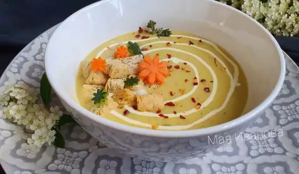 Най-вкусната крем супа от тиквички