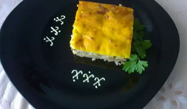 Мусака от тиквички с ориз на фурна
