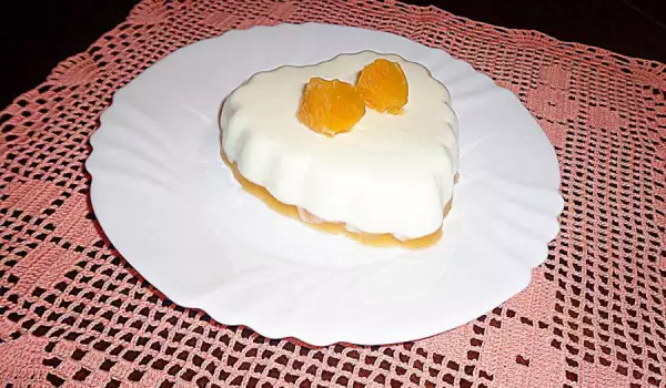 Снежна портокалова панакота