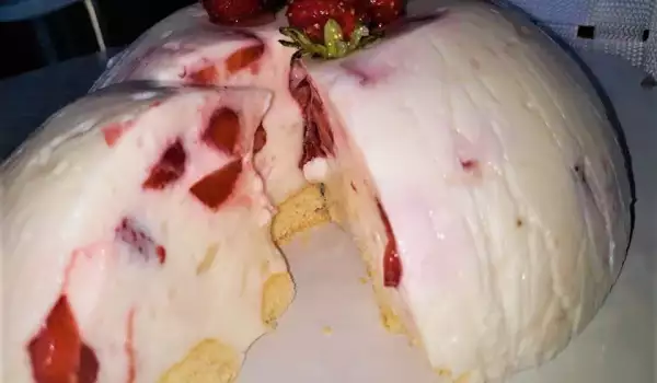 Парфе с кисело мляко и ягоди