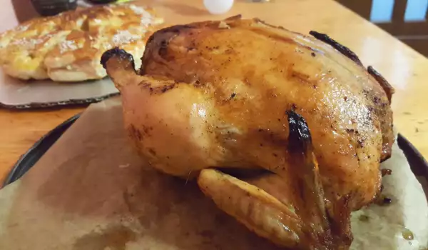 Новогодишно печено пиле