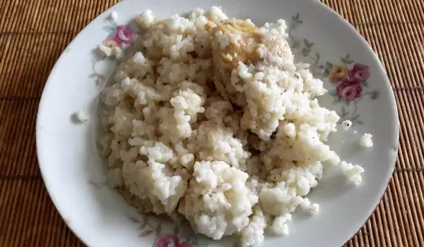 Пиле с ориз на фурна без запръжка