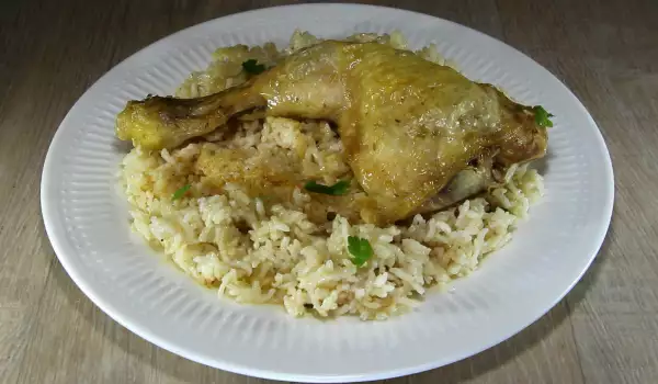 Ароматно и вкусно пиле с ориз