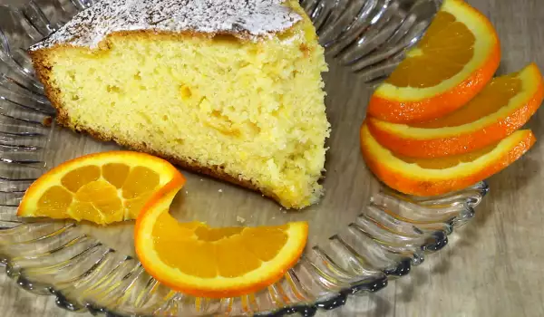 Портокалов кейк с яйца и масло