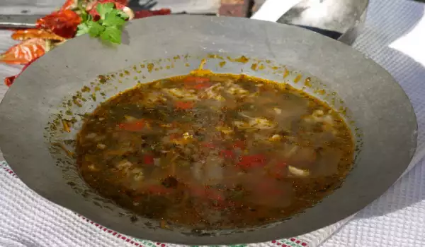 Супа от толстолоб със зеленчуци