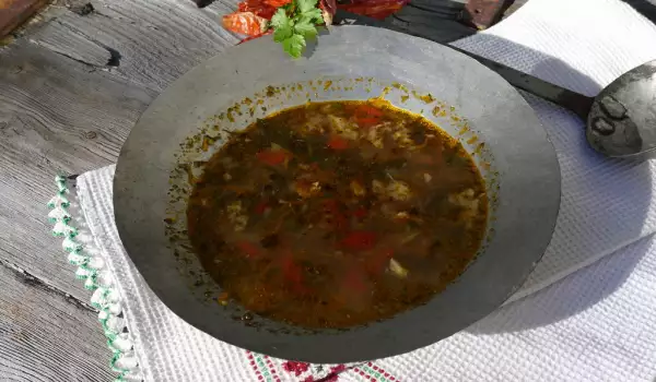 Супа от толстолоб със зеленчуци