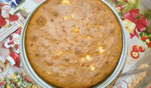 Солен кейк с извара и яйца