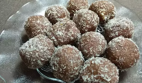 Шоколадови топчета от бисквити