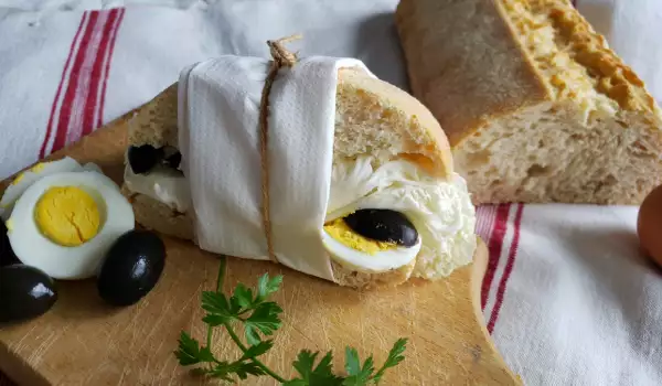 Студени сандвичи с чабата и яйце