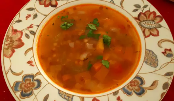 Супа от леща и тиква