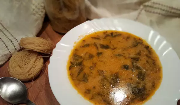 Супа от замразен лапад