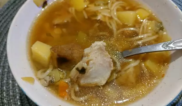 Свинска супа с манатарки