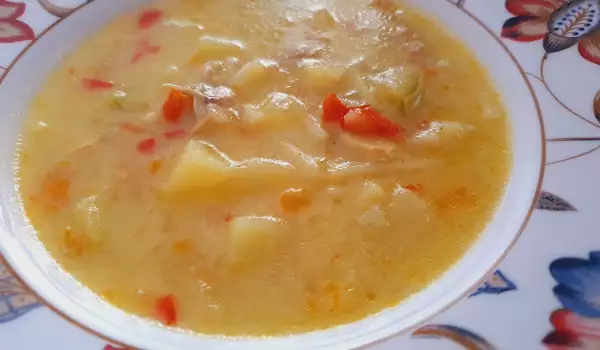 Супа от тиквички и месо