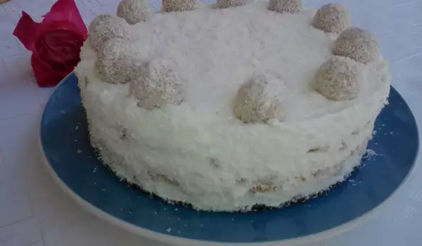 Чийз бисквитена торта с бял шоколад