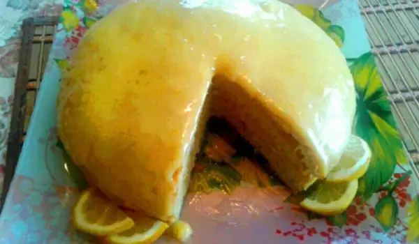 Торта с лимонов крем