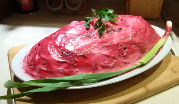 Празнична солена торта по украински
