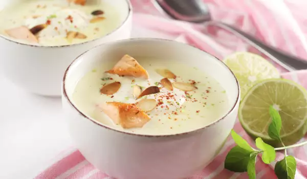 Крем супа с праз и лук