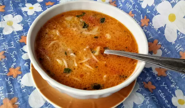 Зеленчукова супа с фиде