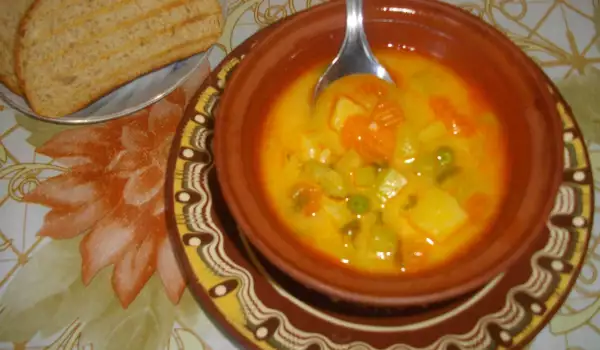 Картофена супа с тиквички
