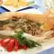 Печена риба с киселец, спанак и гъби