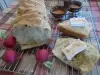 Царевично хлебче с вино и пресен лук