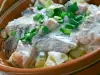 Картофена салата с херинга и млечен сос