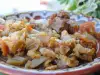Салата от кисело зеле и сланина