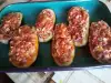 Пълнен патладжан Болонезе